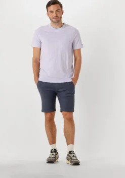 lila cast iron t-shirt short sleeve r-neck regular fit cotton slub