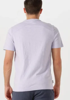 lila cast iron t-shirt short sleeve r-neck regular fit cotton slub