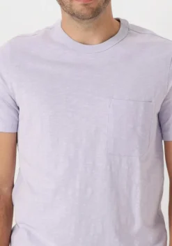 lila cast iron t-shirt short sleeve r-neck regular fit cotton slub