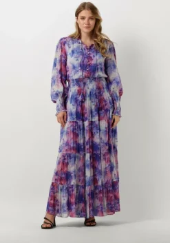 lila janice maxi jurk walter print