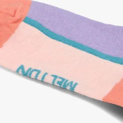 lila melton sokken block knee socks