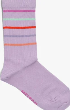 lila melton sokken slim stripes socks
