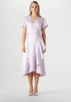 lila notre-v midi jurk nv-frida