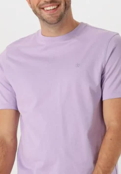 lila scotch & soda t-shirt seasonal core - regular fit lo