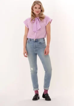 lila scotch & soda t-shirt short sleeve scarf relaxed shirt