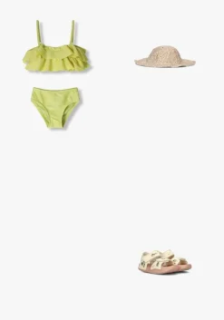lime sproet & sprout bikini's ruffle bikini citrus