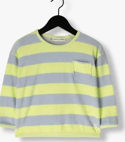 lime sproet & sprout sweater sweatshirt terry stripes