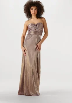 metallic ibana maxi jurk djuna