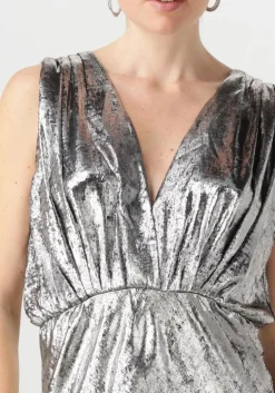 metallic mes demoiselles maxi jurk sambi