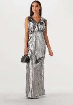metallic mes demoiselles maxi jurk sambi