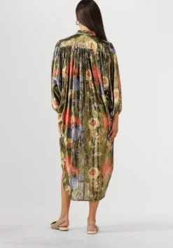 metallic mes demoiselles midi jurk bloom