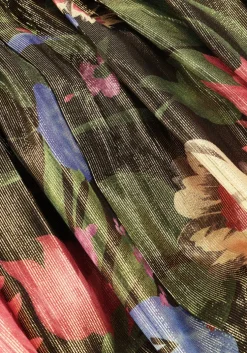 metallic mes demoiselles midi jurk bloom