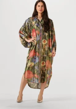 metallic mes demoiselles midi jurk bloom