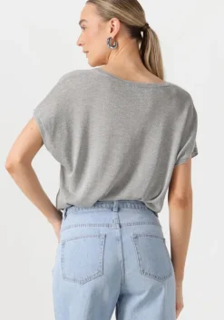 metallic minus top carlina batsleeve knit tee