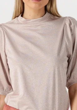 metallic summum top short sleeve top soft lurex jersey