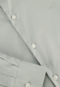 mint calvin klein klassiek overhemd poplin stretch slim shirt
