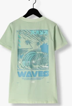 mint indian blue jeans t-shirt t-shirt backprint wave