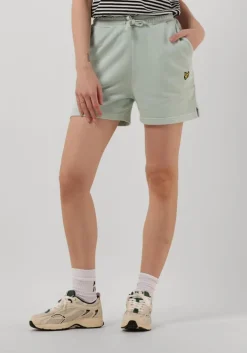 mint lyle & scott broeken pigment dye sweatshort