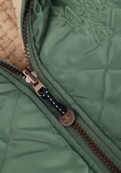 mint nono jack bomby reversible hooded jacket with print at sleeve