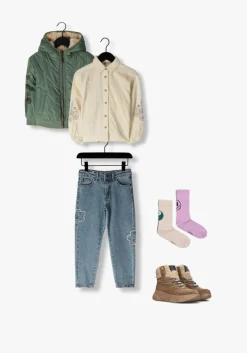 mint nono jack bomby reversible hooded jacket with print at sleeve