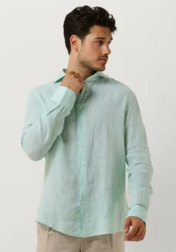 mint profuomo casual overhemd shirt x-cutaway sc linnen