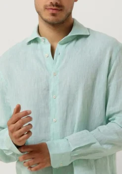 mint profuomo casual overhemd shirt x-cutaway sc linnen