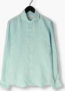 mint profuomo casual overhemd shirt x-cutaway sc linnen