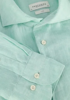 mint profuomo casual overhemd shirt x-cutaway sc linnen