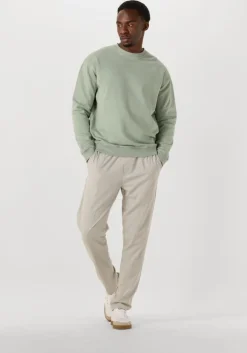 mint pure path sweater loose fit crewneck ls sweaters