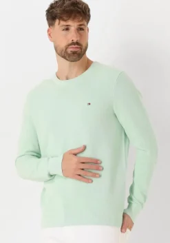 mint tommy hilfiger trui essential structure crew neck