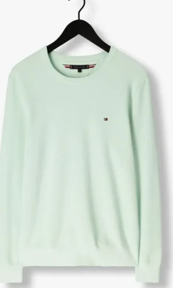 mint tommy hilfiger trui essential structure crew neck