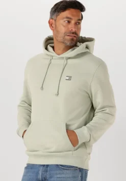 mint tommy jeans sweater tjm reg badge hoodie ext