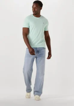 mint tommy jeans t-shirt tjm xslim jaspe htr tee ext