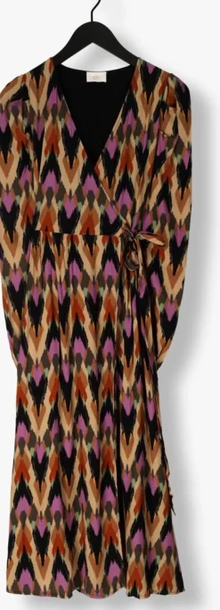 multi aaiko midi jurk jitte multi ethnic vis 523