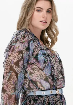 multi alix the label blouses animal leaves top