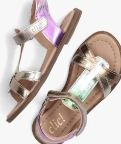 multi clic! platte sandalen cl-20109