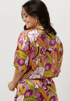 multi colourful rebel blouses celeste floral short sleeve blouse