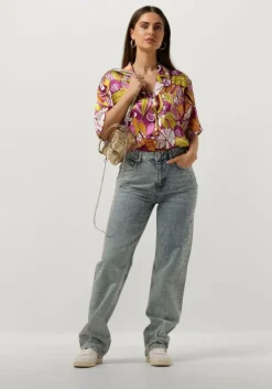 multi colourful rebel blouses celeste floral short sleeve blouse