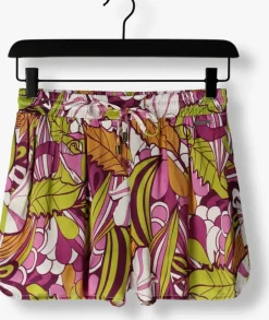 multi colourful rebel broeken tilly floral satin short
