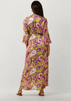 multi colourful rebel maxi jurk lela floral wrap maxi dress