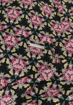 multi colourful rebel midi jurk dalia graphic flower maxi shirt dress