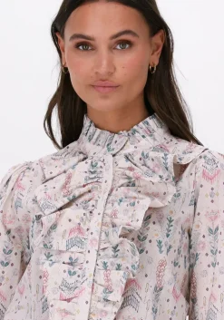 multi dea kudibal blouses ingeborg ns (co) - shirt with ruffles