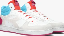 multi diadora hoge sneakers magic basket demi croco woman