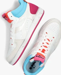 multi diadora hoge sneakers magic basket demi croco woman