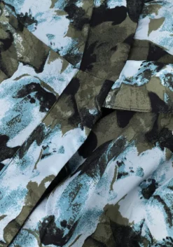 multi gestuz mini jurk blishagz wrap dress