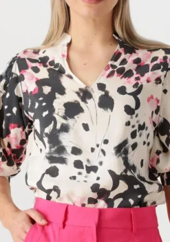 multi jansen amsterdam blouses manon blouse wam 199 3/4 puffed sleeve