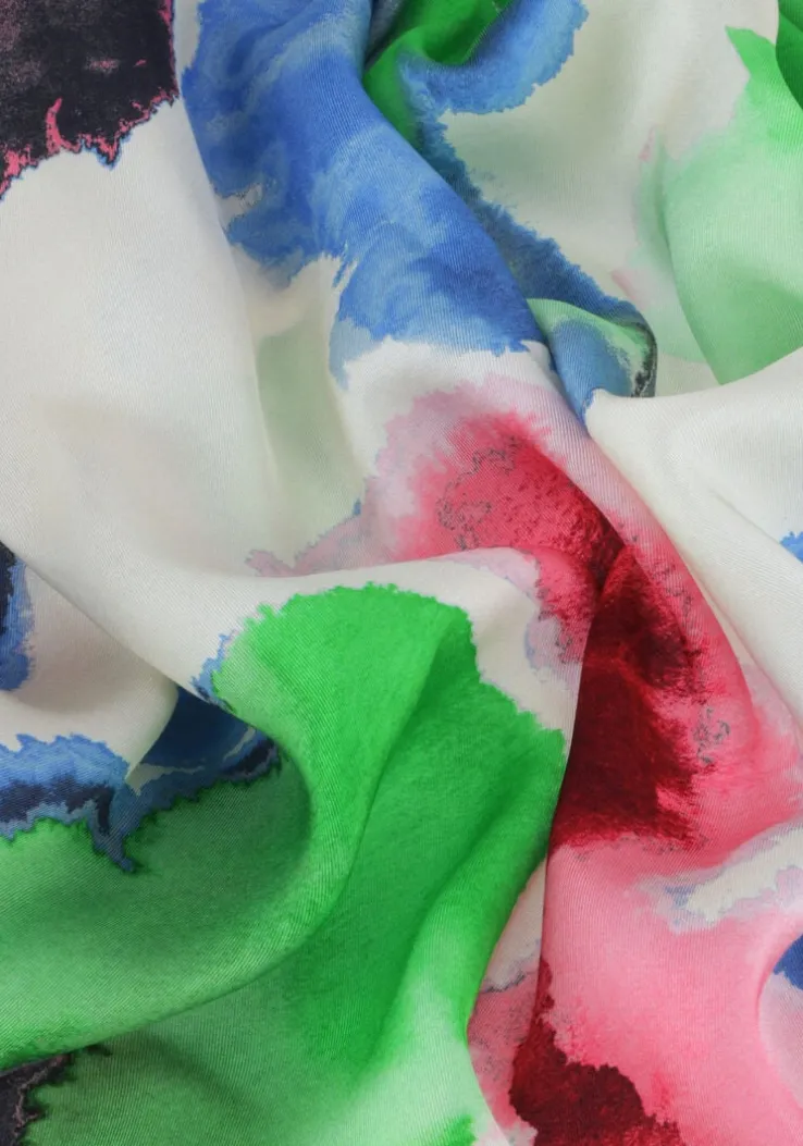 multi jansen amsterdam maxi jurk nienke jurk wm 564 wrap long puffed sleeve