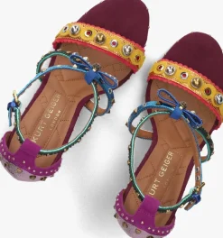 multi kurt geiger london sandalen met hak mini bow eyelet