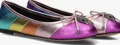 multi kurt geiger london ballerina's eagle stripe