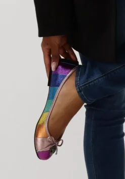 multi kurt geiger london ballerina's eagle stripe